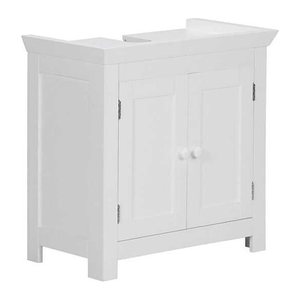 WOHNLING Waschbeckenunterschrank WL1.350 weiß 57,0 x 30,0 x 56,0 cm