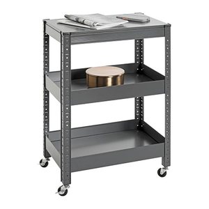 HAKU Möbel Servierwagen grau 50,0 x 32,0 x 75,0 cm