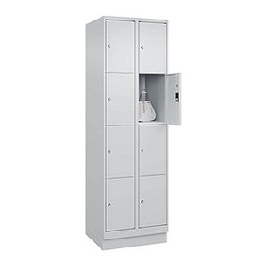 CP Schließfachschrank Classic PLUS lichtgrau 080020-204 S10009, 8 Schließfächer 60,0 x 50,0 x 185,0 cm