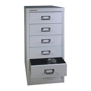 BISLEY MultiDrawer™ L296 Schubladenschrank silber 6 Schubladen 27,8 x 38,0 x 59,0 cm, 1 St.