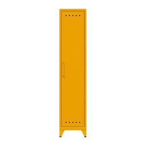 BISLEY Stahlschrank Fern Locker FERLOC3S642 gelb 3 Fachböden 38,0 x 51,0 x 180,0 cm, aufgebaut, 1 St.