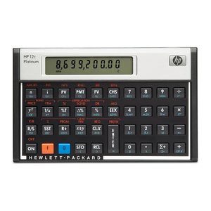 HP 12c Platinum Finanzrechner schwarz/silber