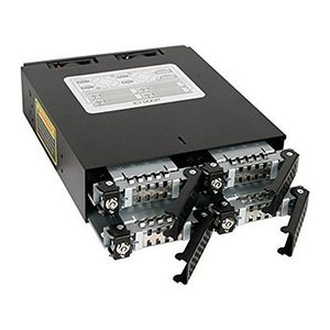 Backplane IcyDock 4x6,3cm SATAI-III/SAS in 1x5,25" HDD/SSD