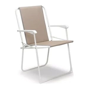 barths Klappstuhl mit Armlehnen Chiemsee beige, Metall, 1 St.