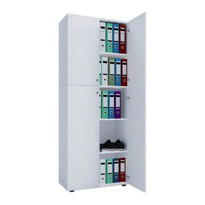 VCM my office Aktenschrank XXL, 914113 weiß 4 Fachböden 70,0 x 39,0 x 183,00 cm