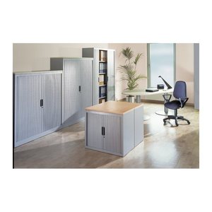 CP Omnispace Aufsatz-Rollladenschrank schwarzgrau keine Fachböden 100,0 x 42,0 x 45,0 cm