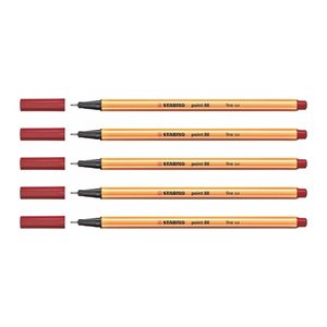STABILO point 88 Fineliner rot 0,4 mm, 1 St.