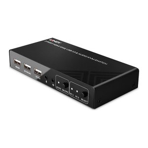 LINDY 2 Port KVM Switch HDMI 4K60, USB 2.0 & Audio