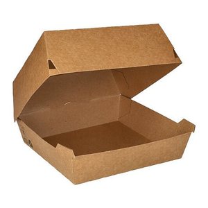 PAPSTAR Burger-Boxen braun 17,0 x 17,0 cm, 25 St.