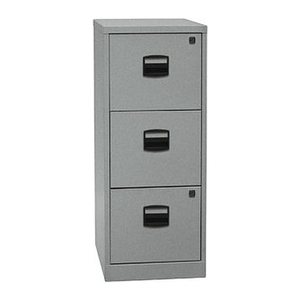 BISLEY Home PFA 3 Hängeregistraturschrank silber 3 Schubladen 41,3 x 40,0 x 101,5 cm, 1 St.