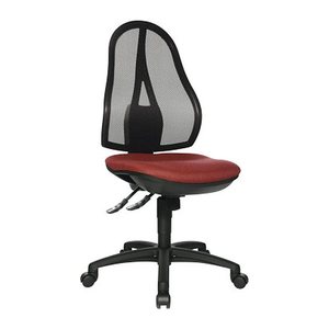 Topstar Bürostuhl Open Point SY, OP200G27 Stoff rot, Gestell schwarz