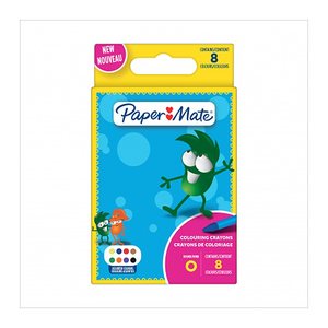 PAPER MATE Wachsmaler Kids Colouring Bunt 8er M Blister