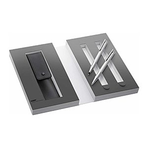 LAMY Schreibset logo brushed schwarz