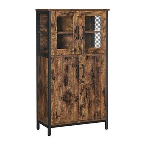 VASAGLE Aktenschrank, LSC260B01 braun 2 Fachböden 60,0 x 30,0 x 108,0 cm
