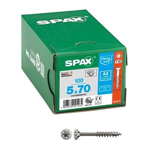 SPAX® Universalschrauben T20 Senkkopf Edelstahl A2 0197000500703 5 mm x 70 mm, 100 St.