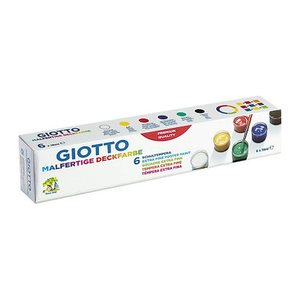 GIOTTO Schulmalfarben farbsortiert 6x 18,0 ml