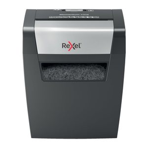 Rexel Momentum X308 Aktenvernichter mit Partikelschnitt P-3, 5 x 42 mm, bis 8 Blatt, schwarz
