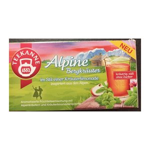 TEEKANNE Alpine Bergkräuter Tee 18 Portionen