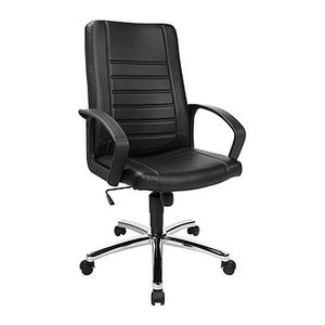 Topstar Chefsessel Premium Point 100, 7909D60 Kunstleder schwarz, Gestell chrom