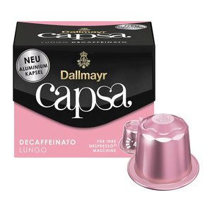 Dallmayr Capsa Lungo Decaffeinato Kaffeekapseln, Arabicabohnen 10 St.