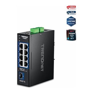 TRENDnet Industrial Switch 9-Port 2.5G 1x10G SFP+ DIN-Rail