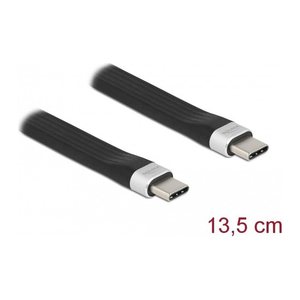 DELOCK USB 3.2Gen2 FPC Flachbandkabel USB Typ-C > C 13,5cm