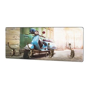 HAKU Möbel Wandgarderobe 17997 Motorroller Holz 4 Haken 50,0 x 20,0 cm, 1 St.