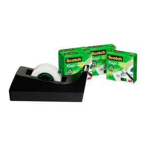 AKTION: Scotch Tischabroller-Set Magic™ Tape schwarz