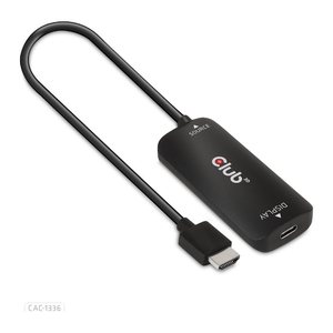 Club3D Adapter HDMI + MicroUSB > USB-C 4K120Hz aktiv St/Bu retail