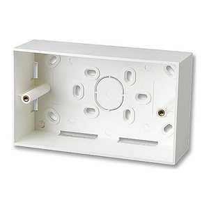 LINDY AufputzrahmenWanddose 2fach UK 147x86x47 mm weiss