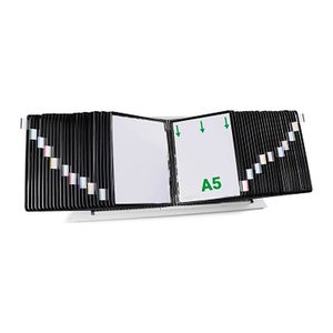 tarifold Sichttafelsystem 435507 DIN A5 schwarz mit 50 St. Sichttafeln, 1 St.