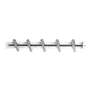 HAKU Möbel Wandgarderobe 21329 weiß Metall 5 Haken 60,0 x 10,0 cm, 1 St.