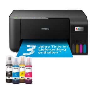 AKTION: EPSON EcoTank ET-2860 3 in 1 Farb-Tintenstrahl-Multifunktionsdrucker schwarz mit 20 Euro CashBack