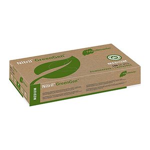 Meditrade® unisex Einmalhandschuhe Nitril® GreenGen® grün Größe M, 100 St.