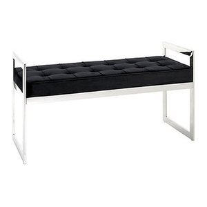 HAKU Möbel Sitzbank 18583 schwarz Stoff 100,0 cm