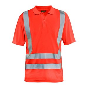 BLAKLÄDER® unisex Warnschutz Shirt 3391 hellrot Größe M, 1 St.