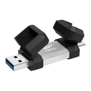 Silicon Power USB-Stick 128GB USB3.2 + Type-C C51 Black