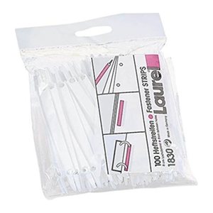 Laurel Heftstreifen EASY CLIP Abheftstreifen weiß Kunststoff, 100 St.