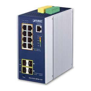 PLANET Industrial 8-Port GE PoE + 2*1G SFP + 2*2,5G SFP