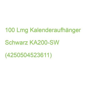 LMG Kalenderaufhänger schwarz, 100 St.