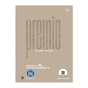 Staufen® Collegeblock Premio Lineatur 30 blanko DIN A4 ohne Rand, 1 St.