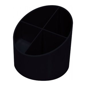 helit Stiftehalter the green cross schwarz Kunststoff 4 Fächer 11,0 x 11,0 x 10,5 cm
