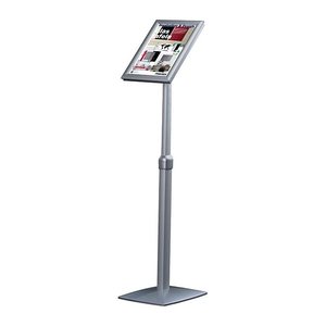 FRANKEN Infoständer silber DIN A4 33,0 x 25,0 x 86,5 - 125,0 cm, 1 St.