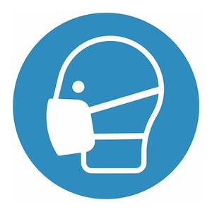 SafetyMarking® Gebotsaufkleber "Maske benutzen" rund 10,0 cm, 1 St.