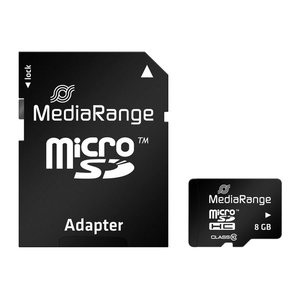 MediaRange Speicherkarte micro SDHC, 8 GB, 1 St.