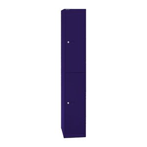 BISLEY Spind oxfordblau CLK182639, 2 Schließfächer 30,5 x 45,7 x 180,2 cm