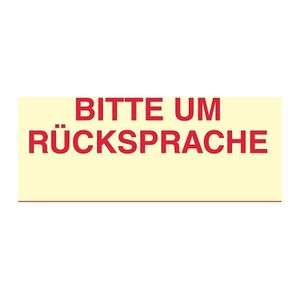 inFO Haftmarker gelb "BITTE UM RÜCKSPRACHE" 3x 50 Streifen