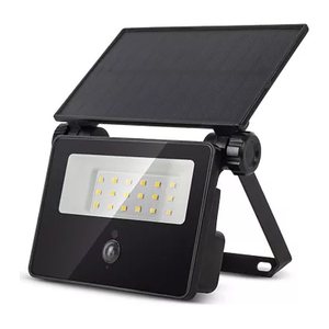 Entac LED-Flutlicht Akku und Solarfunktion 400lm PIR-Sensor