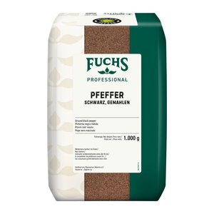 Fuchs  Pfeffer schwarz gemahlen Gewürz, 1,0 kg