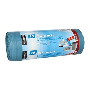 STARPAK Müllbeutel CleanUP 240,0 l blau 60,0 µm, 15 St.